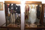 Man's and woman's dress on display