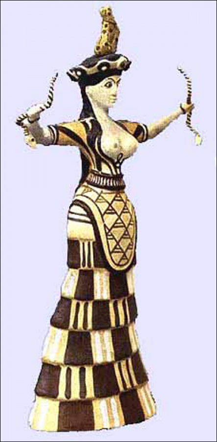 Snake goddes Minoan culture