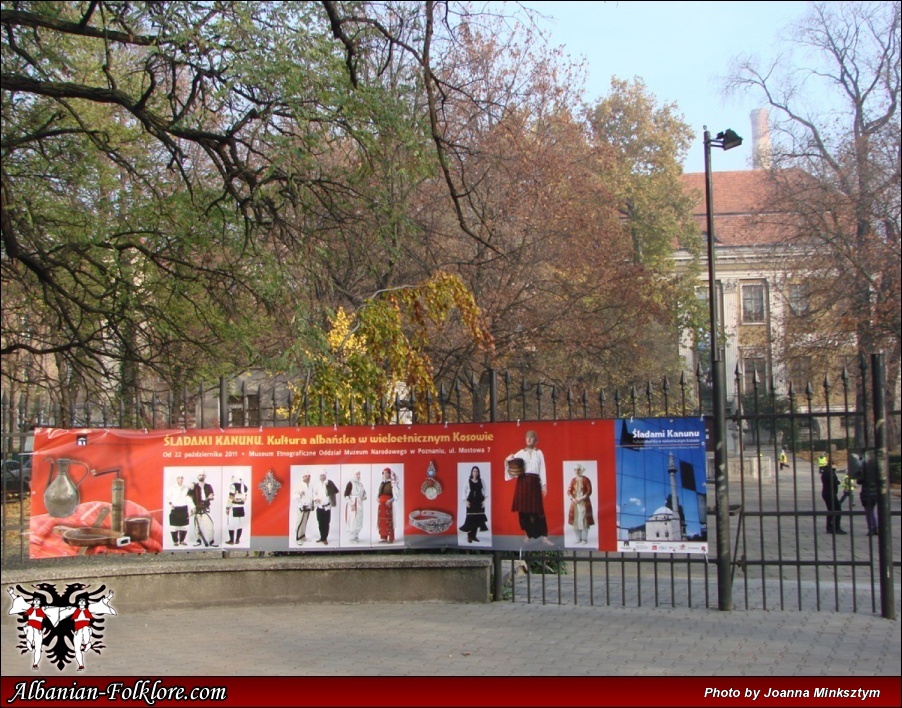 Banner outside the museum